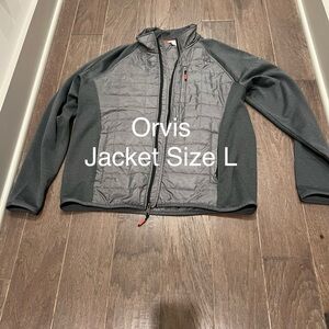 Orvis Men's Charcoal and Light Gray Performance Jacket